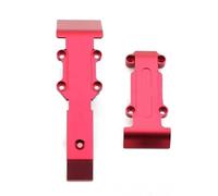 MKIUYVD Accessoires Voitures RC pour Traxxas pour Slash pour E-revo pour Summit 1/16 Plaque De Protection Avant Et Arrière en Métal 7037 rc Car Upgrade Parts Accessoires Remplacement(Red,Set)