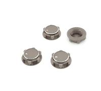 MKIUYVD Accessoires Voitures RC pour Traxxas pour X-Maxx pour Summit pour E-Revo 1/8 4 Pièces Rechange Voiture RC 17 Mm Écrous Roue Hexagonaux Anti-poussière Antidérapants pour Buggy Camion(Silver)