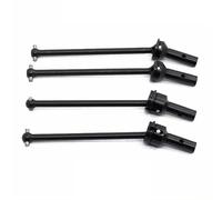 MKIUYVD Arbres d'entraînement RC pour Arrma 1/8 pour Typhon 6S 1/7 pour Infraction pour Limitless pour BLX rc Car Parts 4pcs Arbre De Transmission Avant Et Arrière en Métal(Black,1set)