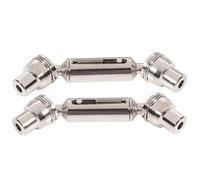 MKIUYVD Arbres d'entraînement RC pour Henglong pour WPL Ural B36 B16 C14 C24 B24 Camion RC Voiture Pièces De Rechange Arbre Transmission Avant Arrière en Métal