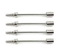 MKIUYVD Arbres d'entraînement RC pour TRAXXAS pour E-Revo 2.0 pour VXL 1/10 RC De Voiture Arbre Transmission en Acier Pièces/4 Pièces CVD Et Coupelle D'entraînement(Silver,4pcs)