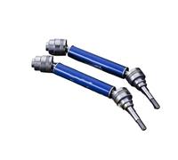 MKIUYVD Arbres d'entraînement RC pour Traxxas pour Slash pour Rustler pour Stampede pour Hoss 4X4 1/10 rc Car Parts 115/118MM Metal Front Rear Drive Shaft CVD(Blue,2pcs 115mm)