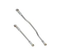 MKIUYVD Bielle RC Voitures pour Axial pour Capra 1/10 RC, Pièce De Voiture en Alliage D'aluminium, Biellette Direction Plus Solide, Mise À Niveau(Silver)
