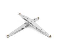 MKIUYVD Bielle RC Voitures pour AXIAL pour RBX10 pour Ryft 1/10 RC Pièces De Mise À Niveau sur Chenilles 2 Bras Arrière en Métal pour Biellette Liaison Pivotante Tige Traction(Silver)