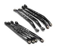 MKIUYVD Bielle RC Voitures pour Axial pour Wraith 90018 1/10 RC, Pièces De Voiture sur Chenilles, Liaison Tige Suspension Supérieure Et Inférieure en Aluminium(Black,Upper Lower Link Rod)