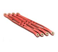 MKIUYVD Bielle RC Voitures pour Axial pour Wraith 90018 1/10 RC, Pièces De Voiture sur Chenilles, Liaison Tige Suspension Supérieure Et Inférieure en Aluminium(Red,LowerLink Rod)