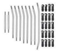 MKIUYVD Bielle RC Voitures pour Element pour Enduro Pièces Mise À Niveau De Voiture RC 1/10, 10 Pièces/Ensemble, Kit Liaison Biellette Suspension Supérieure Et Inférieure en Acier