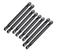 MKIUYVD Bielle RC Voitures pour Mini pour E-revo pour Pièces De Mise À Niveau Voiture sans Balais 1/16 RC 8 Pièces/Ensemble Ensemble Liaison Avant Et Arrière en Alliage D'aluminium