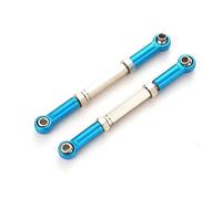 MKIUYVD Bielle RC Voitures pour Traxxas pour Slash 4X4 1/16 RC Voiture Pièce Améliorée 2 Pièces en Alliage D'aluminium Liaison De Direction Servo Lien Ensemble Tiges Traction(Blue)