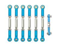 MKIUYVD Bielle RC Voitures pour Traxxas pour Slash 4X4 pour VXL 2WD pour Rustler pour Stampede 1/10 RC Pièces De Voiture Tendeurs en Métal Cambrure Biellette Ensemble Liaison(Blue)