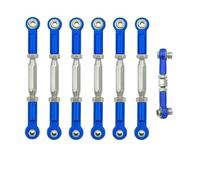 MKIUYVD Bielle RC Voitures pour Traxxas pour Slash 4X4 pour VXL 2WD pour Rustler pour Stampede 1/10 RC Pièces De Voiture Tendeurs en Métal Cambrure Biellette Ensemble Liaison(Dark Blue)