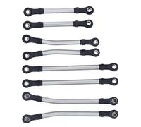 MKIUYVD Bielle RC Voitures pour Traxxas pour Trx4m 1/18 RC, Pièce Voiture, 8 Pièces, Empattement en Alliage D'aluminium, Ensemble De Bielles Direction, Maillons Châssis