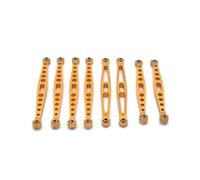 MKIUYVD Bielle RC Voitures pour ZP1001 ZP1002 ZP1003 ZP1004 1/10 Accessoires De Mise À Niveau Voiture Rc 8 Pièces Tige Liaison RC en Alliage D'aluminium(Yellow)