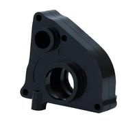 MKIUYVD Boîte Transmission Centrale pour SCX24 pour Gladiator pour Bronco C10 pour JLU pour Pêne Dormant Pièces De Mise À Niveau du Boîtier Boîte Vitesses Centrale en Métal 1/24 RC(Black)