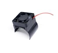 MKIUYVD Pièces Voiture RC pour Absima CR1.8 pour Yucatan pour YIKONG YK4082 YK4083 1/8 rc Car Upgrade Parts 42mm Moteur Ventilateur De Refroidissement Dissipateur Chaleur(Black)