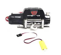 MKIUYVD Pièces Voiture RC pour Axial pour SCX10 pour TRAXXAS pour TRX4 1/10 RC Accessoires De Pièces Voiture sur Chenilles Treuil Automatique en Métal avec Ligne Commande 3CH