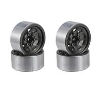 MKIUYVD Pièces Voiture RC pour Axial pour SCX24 pour Deadbolt C10 pour Gladiator pour Bronco 1/24 RC Crawler Car Jante De Roue en Acier 1.0 Beadlock Moyeu