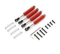 MKIUYVD Pièces Voiture RC pour Axial pour UTB18 pour Capra 1/18 RC Pièces Trail pour Buggy Avant/arrière en Aluminium Intégré pour Amortisseur À Ressort(Red)
