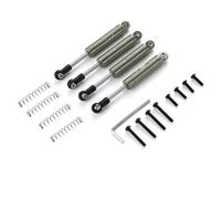 MKIUYVD Pièces Voiture RC pour Axial pour UTB18 pour Capra 1/18 RC Pièces Trail pour Buggy Avant/arrière en Aluminium Intégré pour Amortisseur À Ressort(Gray)
