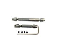 MKIUYVD Pièces Voiture RC pour HOBBYPLUS CR-18P pour Rock pour TRX4 pour Redcat 4WD 1/18 RC Pièces De Voiture sur Chenilles 2 Ensemble d'arbre D'entraînement Central en Métal(Silver)