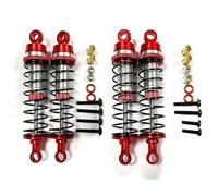 MKIUYVD Pièces Voiture RC pour Losi 1/18 pour Mini-T 2.0 1/16 pour Mini-B RC Truck Car Upgrades Parts Amortisseur Avant Et Arrière en Métal Rouge