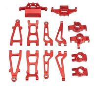 MKIUYVD Pièces Voiture RC pour MJX pour Hyper GO 20208 pour JJRC C8811 1/20 Pièces De Mise À Niveau Voiture Télécommandée Bras Inférieur Avant Supérieur pour Kit Oscillant(Red)