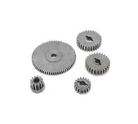 MKIUYVD Pièces Voiture RC pour MN128 MN86 MN86S MN86K MN86KS 1/12 RC Crawler Car Upgrade Parts Accessoires De Rechange Ensemble D'engrenages Transmission en Métal(Front and Center)