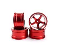 MKIUYVD Pièces Voiture RC pour MN86K 4WD G500 Pièces Détachées pour Véhicule Tout-Terrain Télécommandé À Chenilles 4 Jantes Métalliques pour(Red)