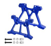 MKIUYVD Pièces Voiture RC pour Traxxas 1/10 pour Slash 4x4 4WD rc Car Upgrade Parts Accessories 1 Set Kit De Tour D'amortisseurs Avant Et Arrière en Métal 6838 6839(Blue)