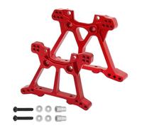 MKIUYVD Pièces Voiture RC pour Traxxas 1/10 pour Slash 4x4 4WD rc Car Upgrade Parts Accessories 1 Set Kit De Tour D'amortisseurs Avant Et Arrière en Métal 6838 6839(Red)