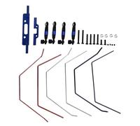 MKIUYVD Pièces Voiture RC pour Traxxas pour Slash 2WD 1/10 RC, Accessoires De Pièces Voiture en Aluminium, Kit Barre Stabilisatrice Large Avant Et Arrière