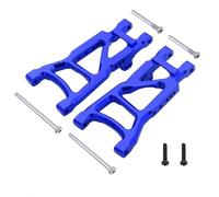 MKIUYVD Pièces Voiture RC pour Traxxas pour Slash 2WD pour VXL pour Nitro pour 1/10 Kit De Bras Suspension Avant Et Arrière en Métal pour Pièces Voiture Radiocommandée(Blue,Rear Arm)