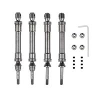 MKIUYVD Pièces Voiture RC pour Traxxas pour Slash 4X4 pour Rustler pour VXL pour Stampede 1/10 Pièces pour Voitures Télécommandées, Arbre De Transmission À Cardan CVD Robuste(Silver,Rear Front)