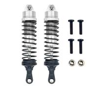 MKIUYVD Pièces Voiture RC pour Traxxas pour Slash pour Rustler pour VXL pour Stampede 1/10 Pièces D'assemblage Voiture Télécommandée 4x4 4WD 2WD Amortisseur Avant Arrière en Aluminium(Silver,Rear)