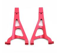 MKIUYVD Pièces Voiture RC pour Traxxas pour Summit pour E-Revo pour VXL 1/16 rc Car Parts Accessories Ensemble De Bras Suspension Inférieur Supérieur Avant Arrière en Métal(Red,Front Upper Arm)