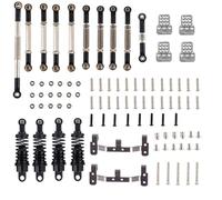 MKIUYVD Pièces Voiture RC pour WPL Pièces De Camion À Chenilles RC 1/16 Amortisseur Accessoires Remplacement DIY avec Extension pour Siège(Black)