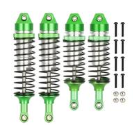 MKIUYVD RC amortisseurs pour Traxxas pour Slash pour Rustler pour Stampede pour Hoss 1/10 RC Pièces De Voiture Alliage D'aluminium Amortisseur Avant Arrière(Green)