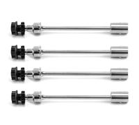 MKIUYVD RC CVD pour TRAXXAS pour E-revo 2.0 86086-4 1/10 Pièces De Voiture RC 4 Arbre D'entraînement en Acier CVD avec Roue Cannelée Hexagonale(Black)