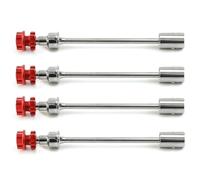 MKIUYVD RC CVD pour TRAXXAS pour E-revo 2.0 86086-4 1/10 Pièces De Voiture RC 4 Arbre D'entraînement en Acier CVD avec Roue Cannelée Hexagonale(Red)