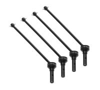 MKIUYVD RC CVD pour Traxxas pour Sledge 1/8 rc Car Upgrades Parts Accessories 4Pcs Arbre D'entraînement Avant Et Arrière en Métal De Transmission CVD(Black)