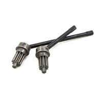 MKIUYVD RC CVD pour TRAXXAS pour TRX-4 TRX6, Pièces De Mise À Niveau, Accessoires, 2, Essieu Avant en Acier, Arbre D'entraînement CVD pour Chenille 1/10 RC