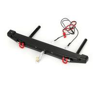 MKIUYVD RC Pare-Chocs pour Axial pour SCX10 II 90046 pour pour Traxxas pour TRX4 1/10 RC Crawler, Pare-Chocs Arrière en Aluminium, Pièces Et Accessoires