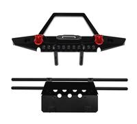 MKIUYVD RC Pare-Chocs pour Axial pour SCX10 pour Traxxas pour TRX4 Amélioration De Pare-Chocs Avant Et Arrière Rechange pour Voiture Radiocommandée 1/10 avec Éclairage