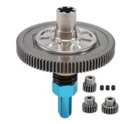 MKIUYVD RC Pièces avec pour Arrma 1/10 pour Senton pour Granite Big pour Rock pour Vorteks 4x4 Pièces 91T Engrenage Droit Pantoufle Embrayage 21T 19T 17T Ensemble D'engrenages(Blue)