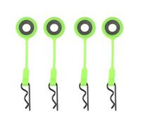 MKIUYVD RC Pièces avec pour ARRMA pour Senton pour Granite pour Typhon pour Traxxas 1/10 4 Pièces Gel De Silice Clip Carrosserie Voiture Coque Retenue Serrure À Boucle Fixe(Green)