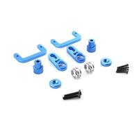 MKIUYVD RC Pièces avec pour Axial pour SCX10 1/10 RC Crawler Car Upgrade Parts Accessories Kit De Support Protection Bras Klaxon Servo Changement Vitesse À 2 Vitesses(Blue)