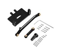 MKIUYVD RC Pièces avec pour Axial pour SCX24 1/24 RC Track Car Upgrade Parts Support De Montage Servo Bras Direction Tige(Black)