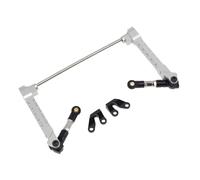 MKIUYVD RC Pièces avec pour Axial pour Wraith RR10 Bomber RC Crawler Car Parts Accessoires Barre Anti-roulis Arrière en Métal Stabilisatrice Ensemble Barres Stabilisatrices(White)
