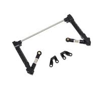 MKIUYVD RC Pièces avec pour Axial pour Wraith RR10 Bomber RC Crawler Car Parts Accessoires Barre Anti-roulis Arrière en Métal Stabilisatrice Ensemble Barres Stabilisatrices(Black)