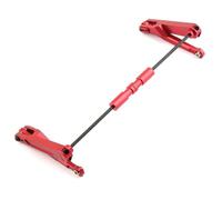 MKIUYVD RC Pièces avec pour Axial RBX10 pour Ryft 1/10 RC, Pièces De Mise À Niveau Voiture sur Chenilles, Accessoires, Jeu Barres Stabilisatrices Arrière en Métal(Red)